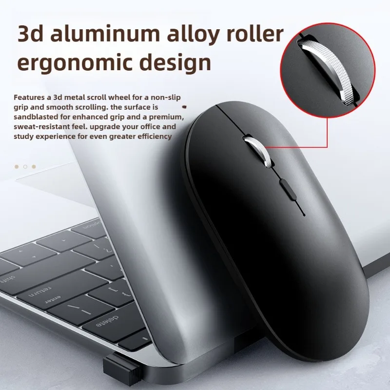 Slim Wireless Mouse 2.4GHz Optical Mice 1600DPI Gamer Office Quiet Mouse Ergonomic Design Mice With USB Receiver For PC Laptop