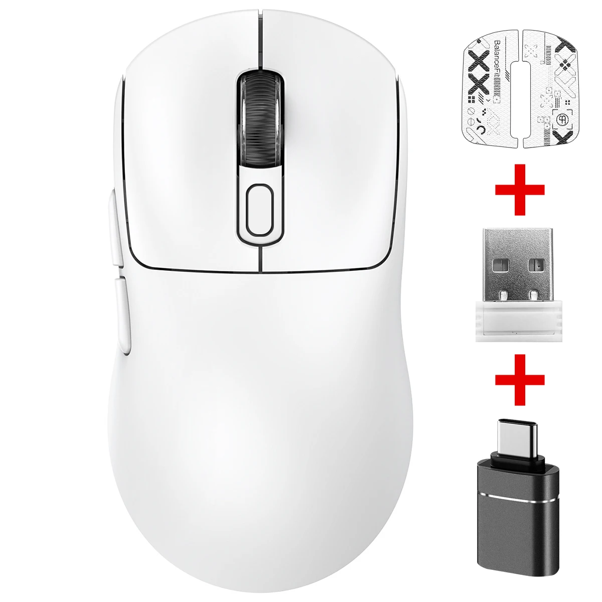 Sa4425d8f1c0943988904749b906abb76m.webp Wireless Mouse, Bluetooth Compatible, 2.4G Optical USB Cordless Gaming Mice for Laptop,PC Computer, Comfortable Design