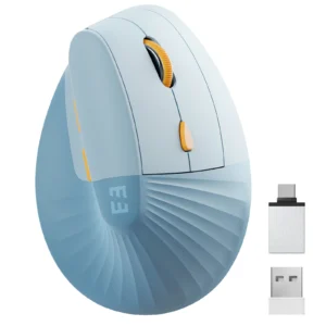 Sa9f56f960cf44688b7609a03f8887f3bl.webp Wireless Mouse Type C Rechargeable Ergonomic USB & Type C Mice for Laptop Laptop PC MacBook Windows Android