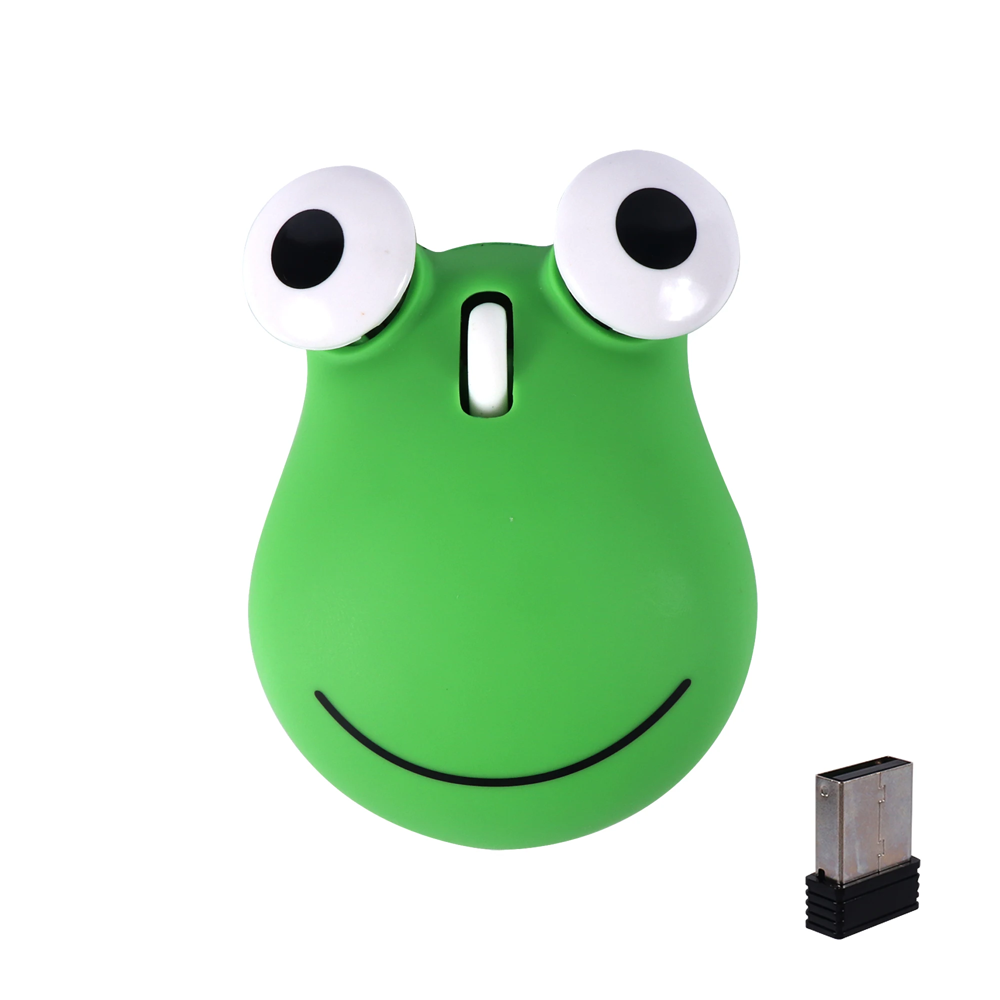 Cute Frog Mouse Wireless Dual-mode Bluetooth Light Weight Portable System Universal Mute Button Office Use Kid Gift Mause
