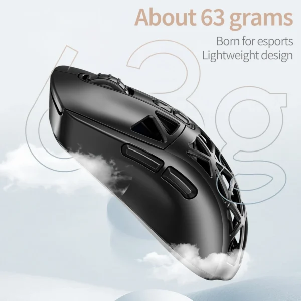 Mouse Hollow Lightweight PMW3325 Tri-mode Bluetooth Wireless  Gaming Portable Laptop Desktop Tablet