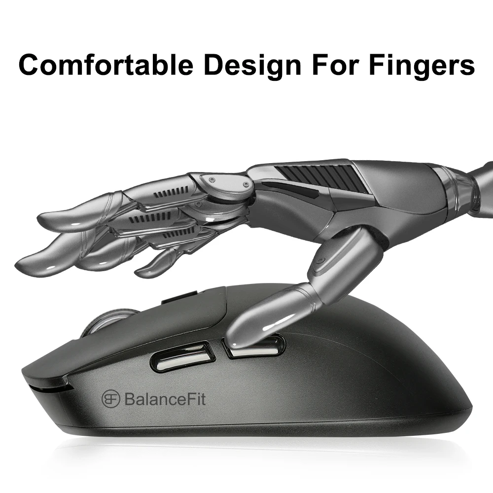 Wireless Mouse, Bluetooth Compatible, 2.4G Optical USB Cordless Gaming Mice for Laptop,PC Computer, Comfortable Design