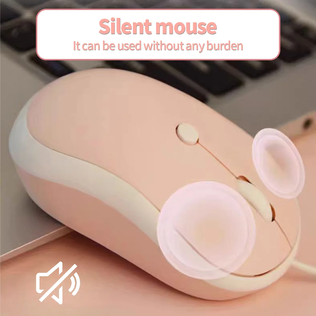 Wired Connection Minimalist Style Compact and Portable Easy to Connect Silent for Office M5 Mouse