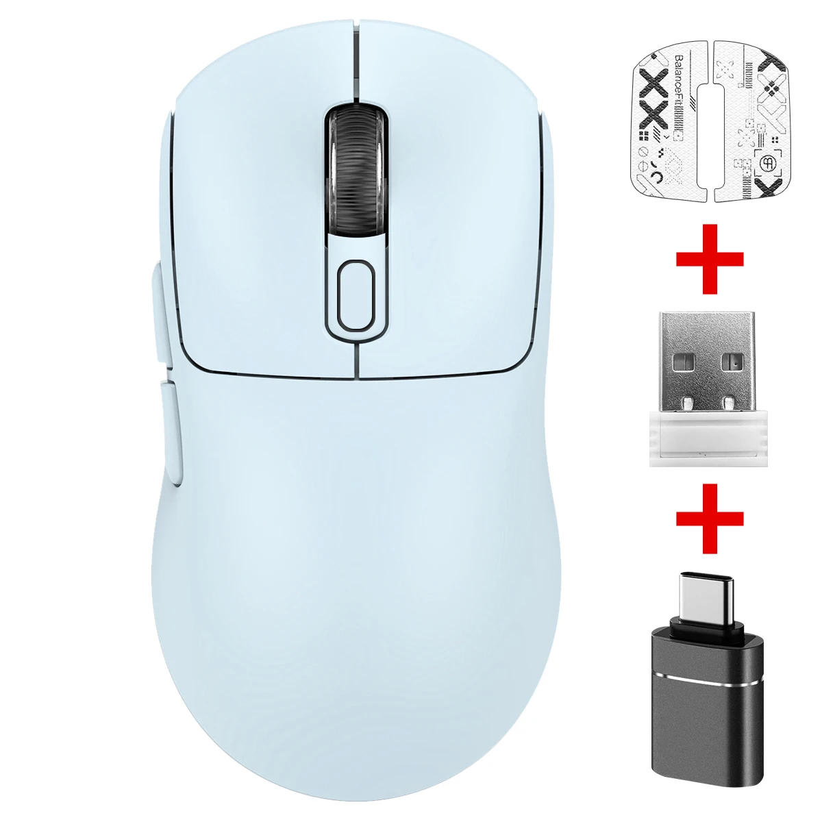 Sb035d442515445108f30a95a907c52e5b.webp Wireless Mouse, Bluetooth Compatible, 2.4G Optical USB Cordless Gaming Mice for Laptop,PC Computer, Comfortable Design