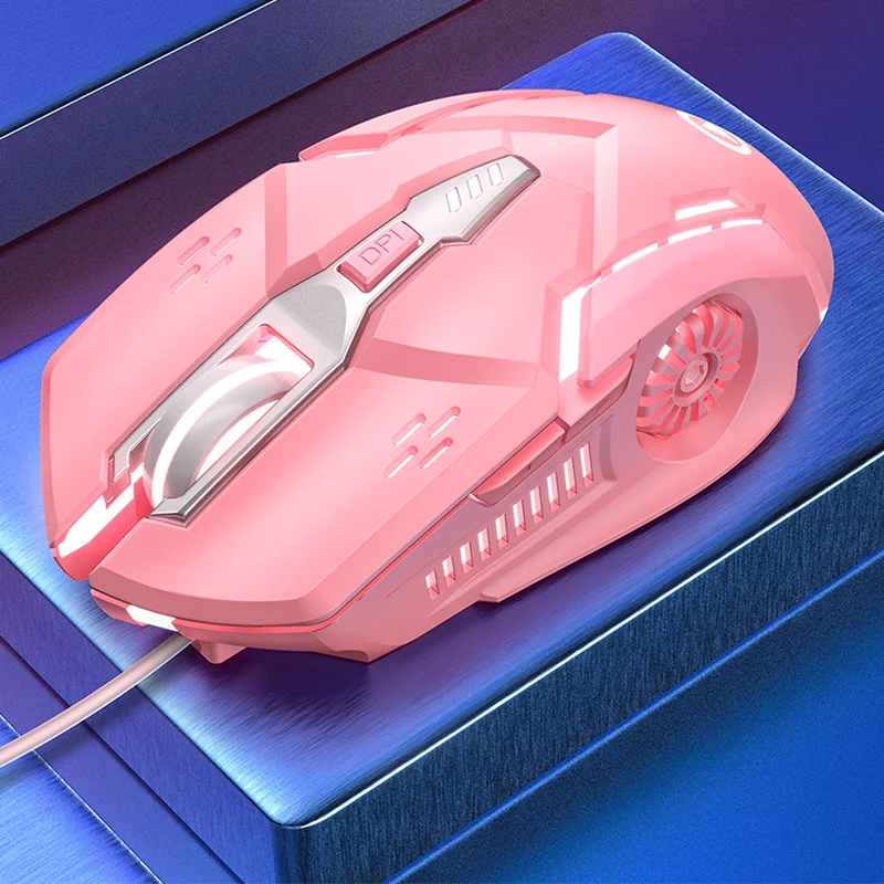 Silver Carved Mechanical Gaming Mouse, Wired, Suitable for Desktop And Laptop Use, Silent for Office And Esports.