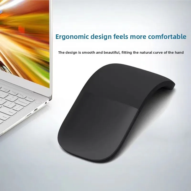 Bluetooth Foldable Wireless Ergonomic Arc Touch Computer Mouse Silent PC Mouse Folding Bluetooth Mouse Wireless Ergonomic Mouse