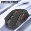 New 2.4G Wireless Mouse 1600DPI Optical Mouse Computer Gaming Mouse 6 Buttons Computer Accessories with USB Receiver