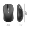 2.4G Wireless Mouse Portable Optical Office Mouse Silent Mouse Adjustable DPI Levels for Laptop Notebook PC MacBook Battery Mice