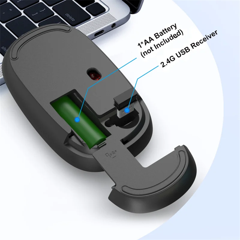 Wireless 2.4Ghz Mouse Pink Cute Cartoon Pattern Mause Bluetooth 5.0 Mute Button Optical Mini USB Mice For Laptop PC Girl Gift