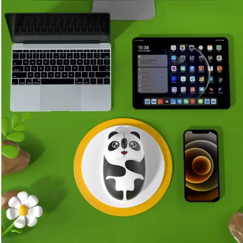 Panda Cartoon Animal Female New Bluetooth Wireless Dual-Mode Mouse Cute And Convenient 2.4g Desktop Laptop Universal