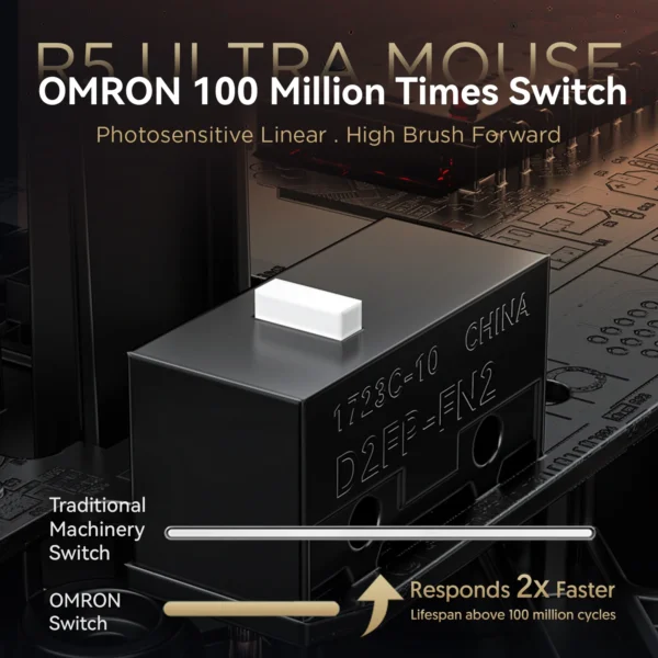 Wireless 8K Gaming Mouse 39g SUPERLIGHT, PixArt PAW3950MAX Gaming Sensor, 8000Hz Wireless Pol