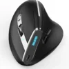 Lefon Bluetooth Vertical Mouse Wireless Ergonomic Mice with OLED Screen RGB USB Optical Rechargeable Mouse for PC Laptop Gaming