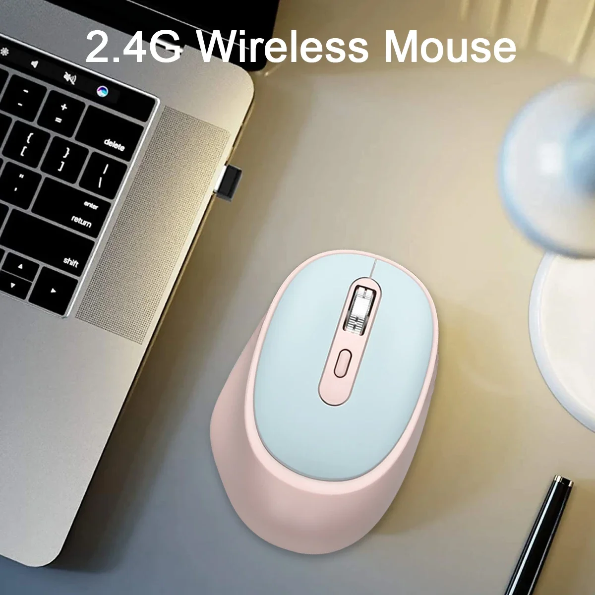 2.4G Wireless Mouse Portable Laptop Mouse Mobile Optical Office Mouse Adjustable DPI Levels for Notebook PC Laptop MacBook