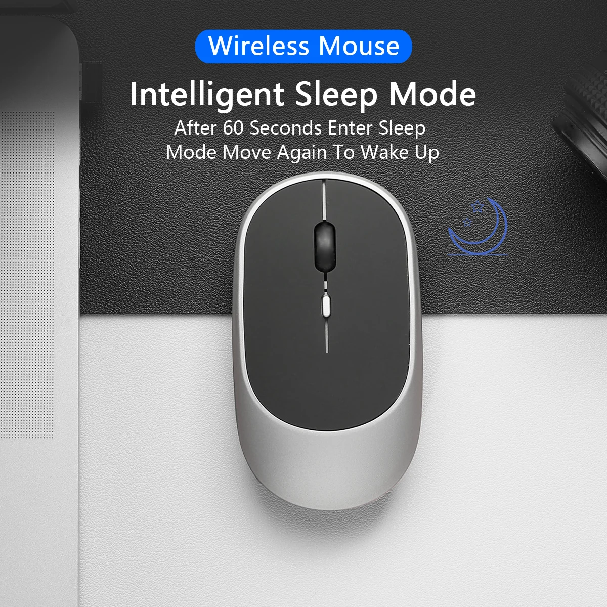 Wireless Mouse Bluetooth-compatible 2.4G Computer Mice Portable Rechargeable Dual mode Mouse for iPad Laptop Desktop Huawei/Mac