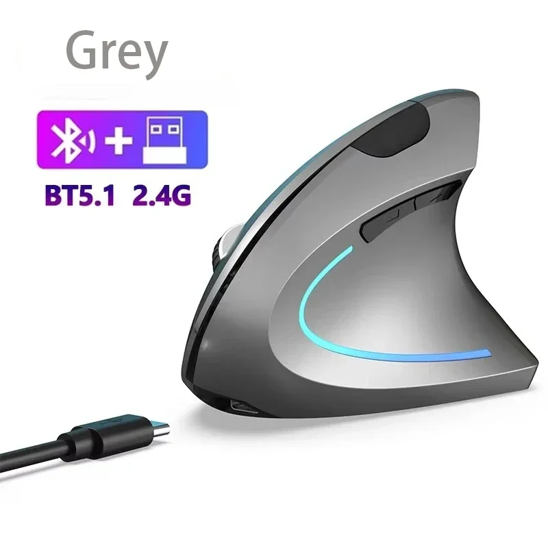 Vertical Ergonomic Gaming Mouse Wireless Rechargeable Gamer Mause Kit Optical 2.4G Mouse Computer PC Laptop Desktop USB Mice