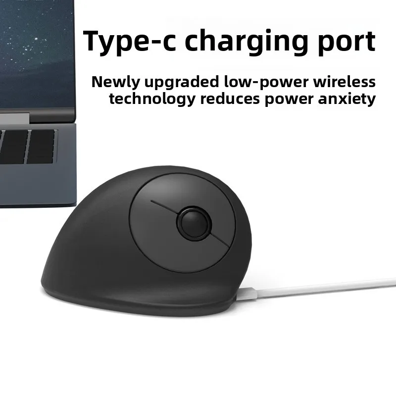Mini Vertical Ergonomic Small Mouse Rechargeable Dual-mode Silent wireless mouse DPI Adjustable Office Mice For Ipad PC Phone