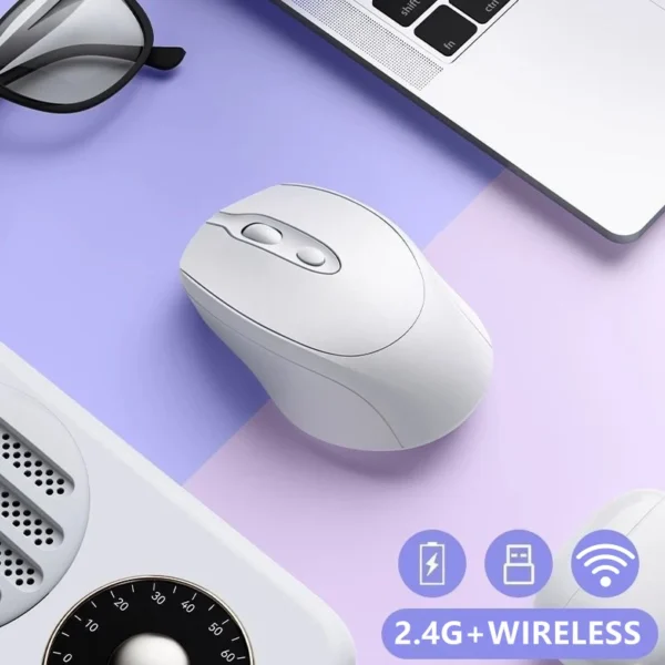 Wireless Computer Mouse 2.4G Bluetooth-Compatible Wireless Mouse USB Silent Gamer Mice For PC Laptop Macbook Tablet