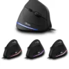 T-20 Wired Vertical Mouse Ergonomic Rechargeable 6-key DPI Adjustable Computer Office/Gaming Mouse