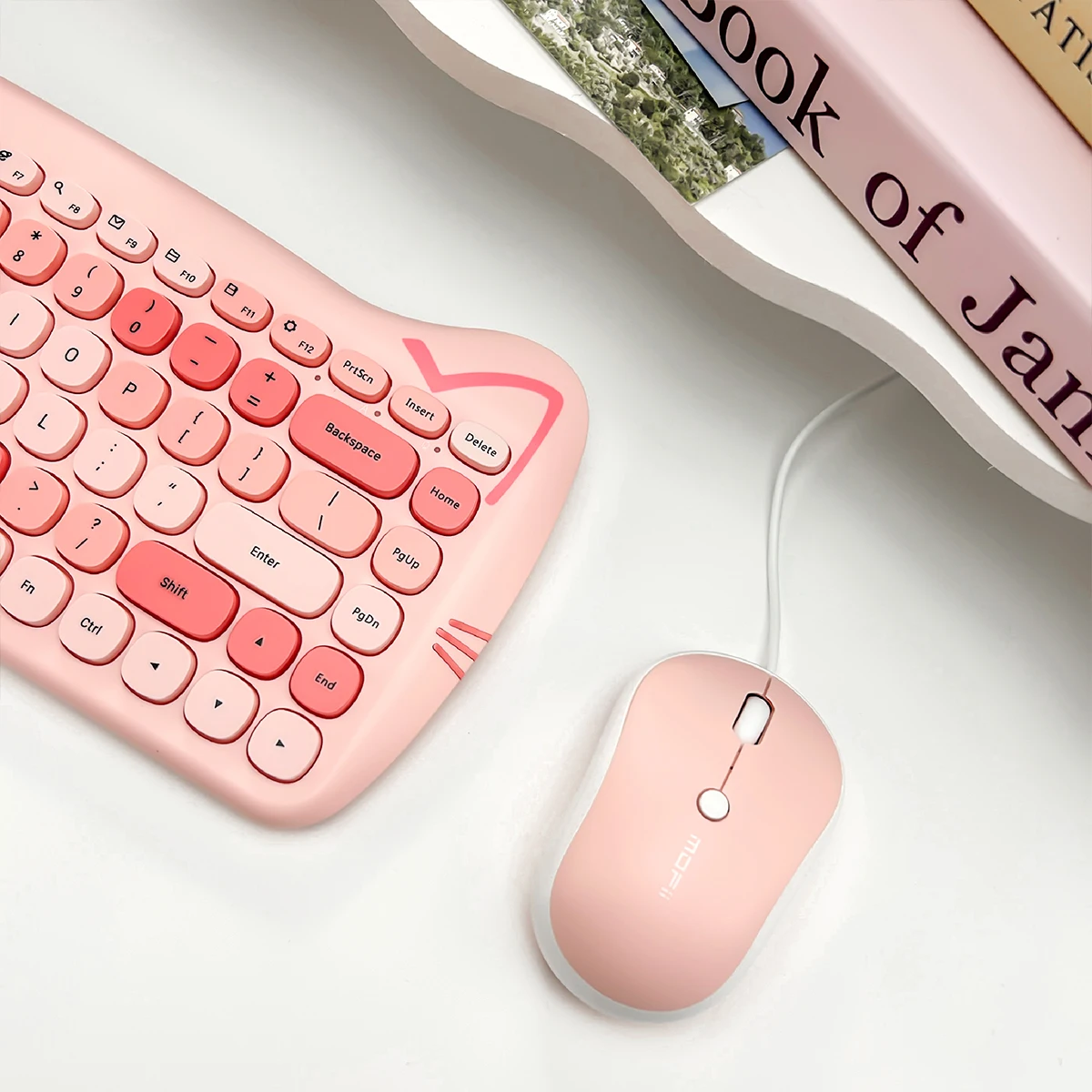 Wired Connection Minimalist Style Compact and Portable Easy to Connect Silent for Office M5 Mouse