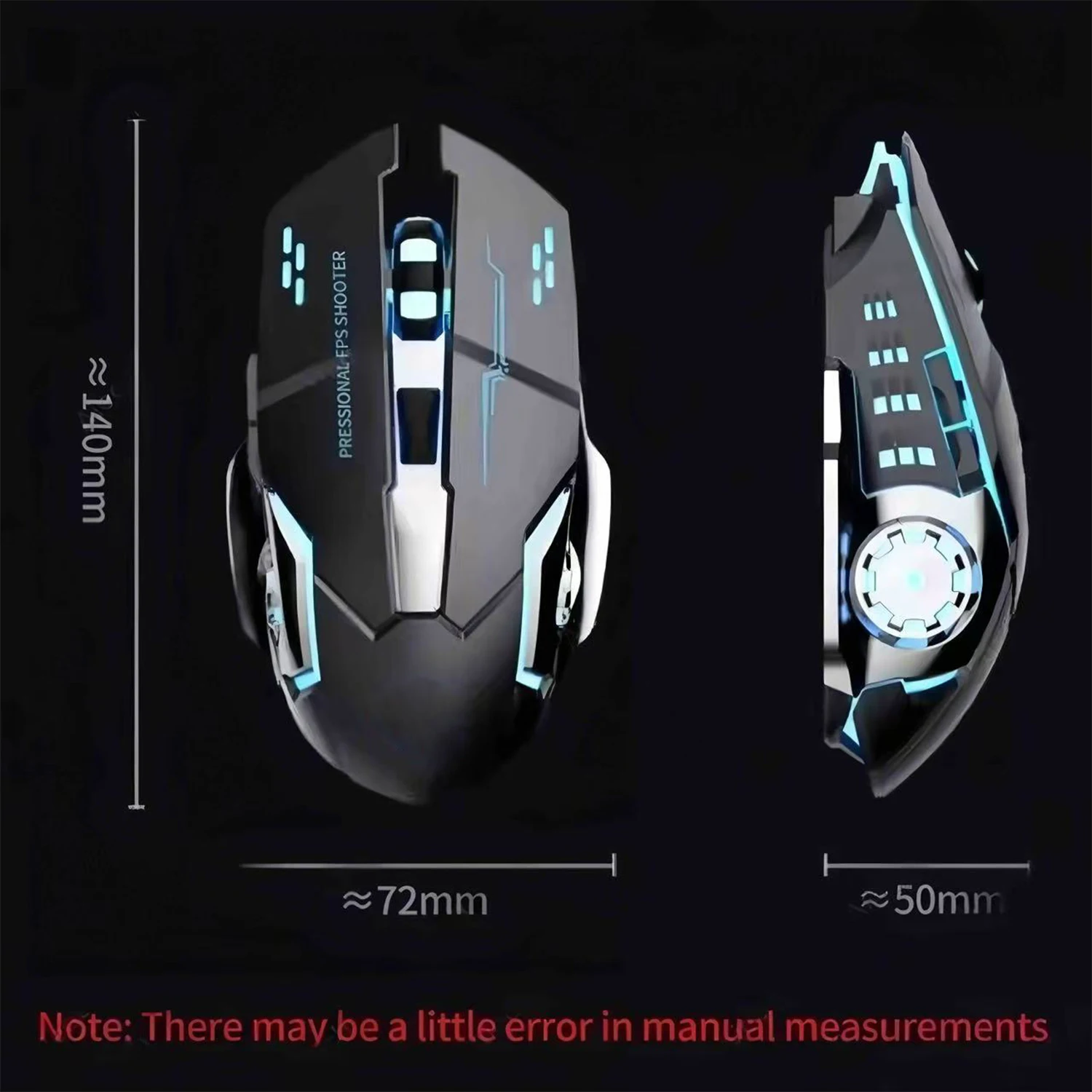 Bluetooth Mouse Gaming Computer Rechargeable Wireless Mouse USB Mechanical E-Sports Backlight PC Gamer Mouse For Computer