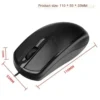 1.2M USB Optical Wired Mouse Laptop Home Office Mouse Anti Slip Roller 3D 1200DPI Game Mause Computer Accessories For PC Desktop