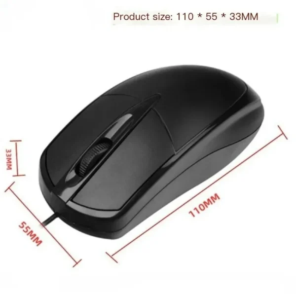 1.2M USB Optical Wired Mouse Laptop Home Office Mouse Anti Slip Roller 3D 1200DPI Game Mause Computer Accessories For PC Desktop