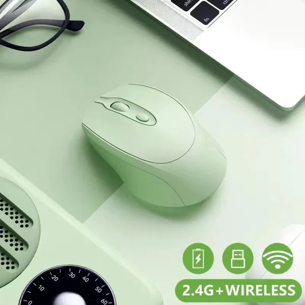 Wireless Computer Mouse 2.4G Bluetooth-Compatible Wireless Mouse USB Silent Gamer Mice For PC Laptop Macbook Tablet