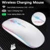 Wireless Rechargeable Mouse With LED Backlight  Bluetooth Gaming Mouse Suitable For MAC/Laptop/PC/Windows