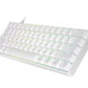 HK GAMING GK61 Mechanical Gaming Keyboard | 61 Keys RGB  Backlit for PC/Mac ( White, Gateron Optical Black)