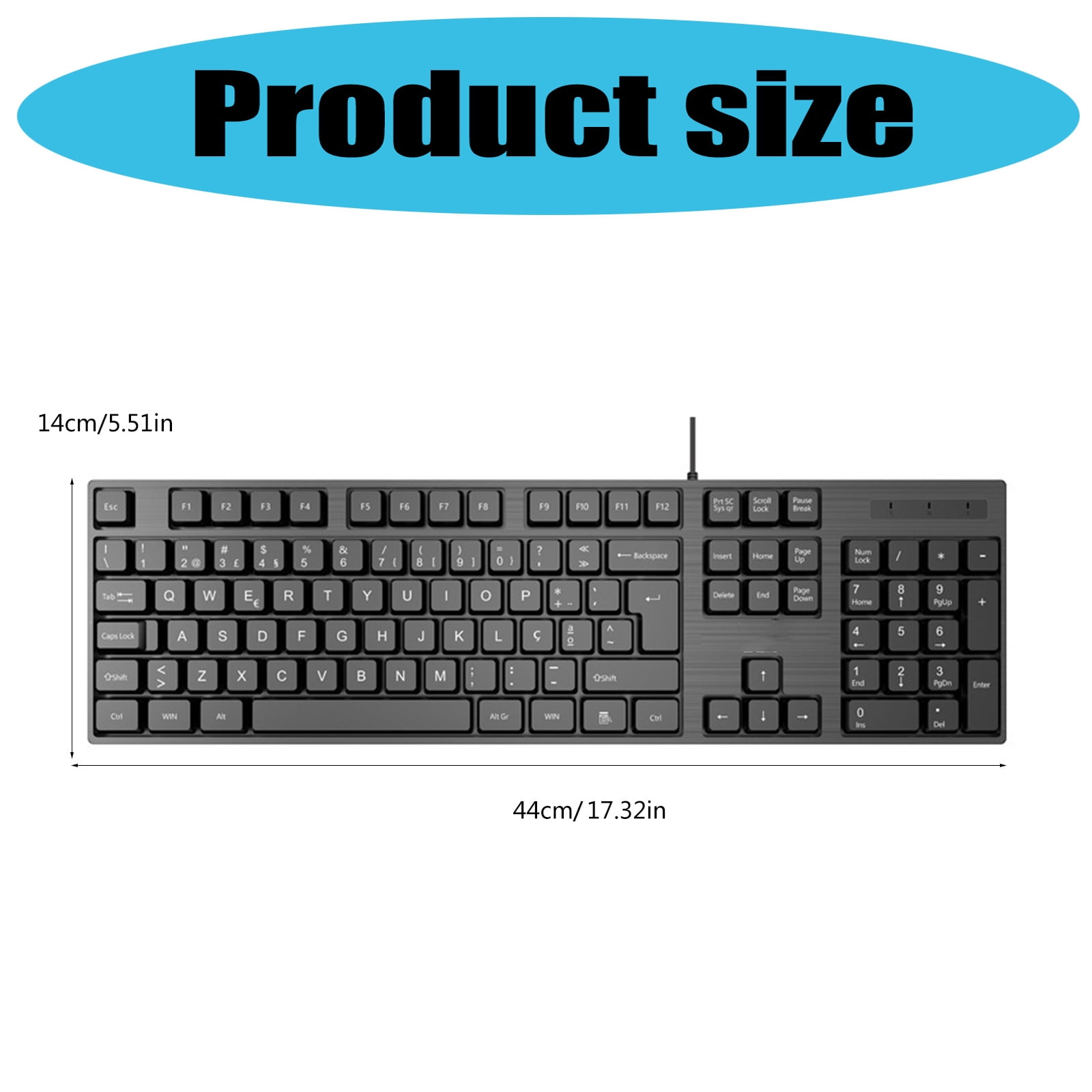 Mechanical Keyboard Hot Swappable Gaming Keyboards Corded Keyboard 104 Keys Keyboards for Computer Laptop