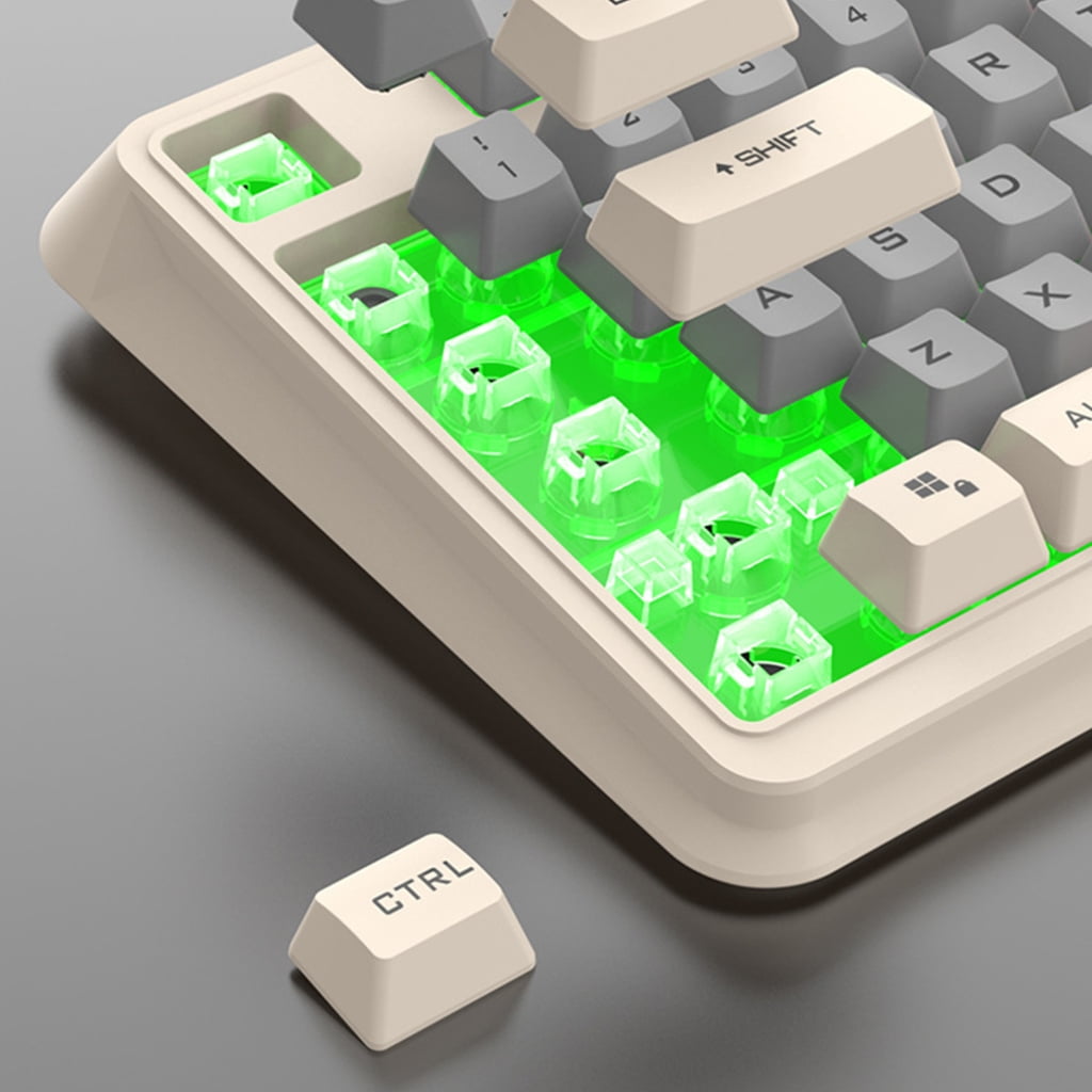 Gaming Keyboard Full Size LED Backlit Keycap Quiet Computer Keyboard 94 Keys Corded Keyboards for PC Desktop Office