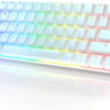 HK GAMING GK61 Mechanical Gaming Keyboard | 61 Keys RGB  Backlit for PC/Mac ( White, Gateron Optical Blue)