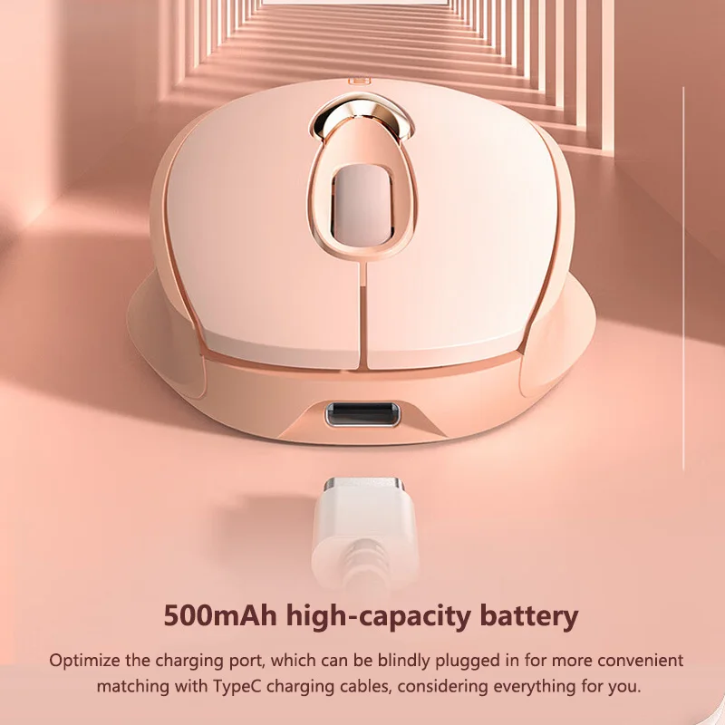 Inphic M8 Rechargeable Wireless Mouse Ergonomics Office Mute Mouse For Laptops and Desktop Computer Mouse