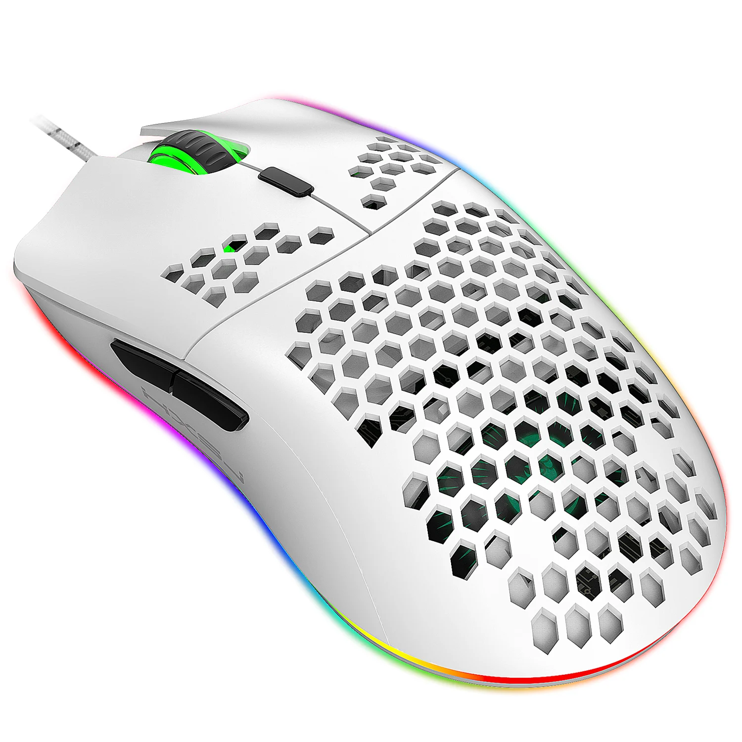 Hot sale HXSJ J900 Gaming Mice RGB Luminous lightweight Macro Programming Hollow Ergonomics Wired mouse for Laptop game Office