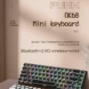 Punk Mechanical Keyboard Wireless APAYADO Dynamic RGB Lighting,68Keys Bluetooth Tri-Mode Connection,Full-key Hot-Swap