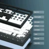 GMK108 Gaming Mechanical Keyboard Kit  RGB Backlight Hot Swap Backlit Gasket Structure support VIA/QMK