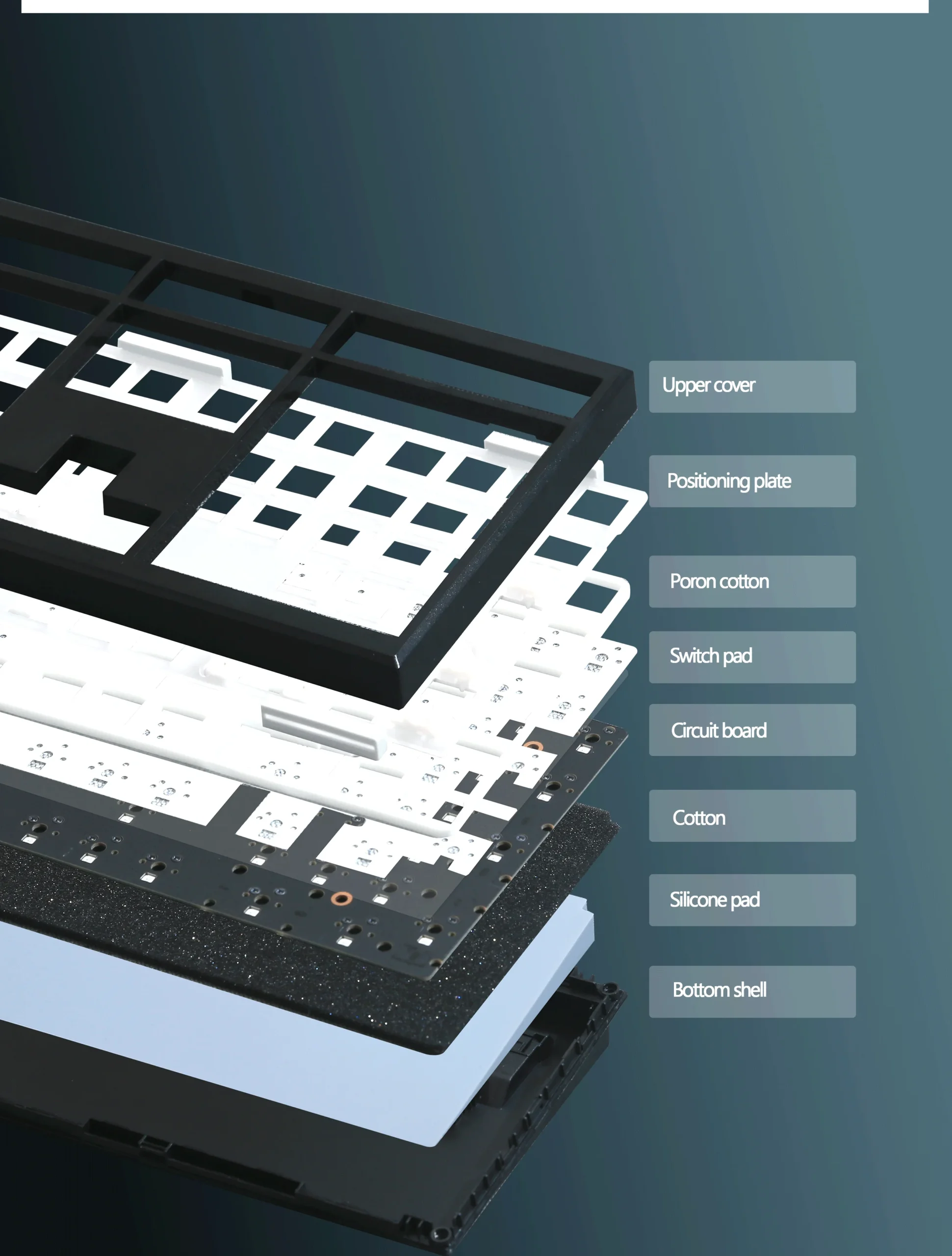 GMK108 Gaming Mechanical Keyboard Kit  RGB Backlight Hot Swap Backlit Gasket Structure support VIA/QMK