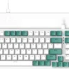 LANG K3 Mechanical Gaming Wired Keyboard,LED Rainbow Backlit 98 Keys Full Anti-ghosting,Ergonomic Durable ABS Mixed Color