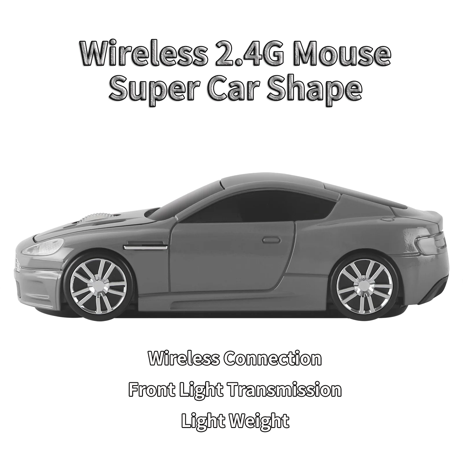 Super Car Mouse Wireless 2.4G Beautiful Shape Creative Design Plug And Play Light Weight Portable PC Parts Boy's Toy Mause