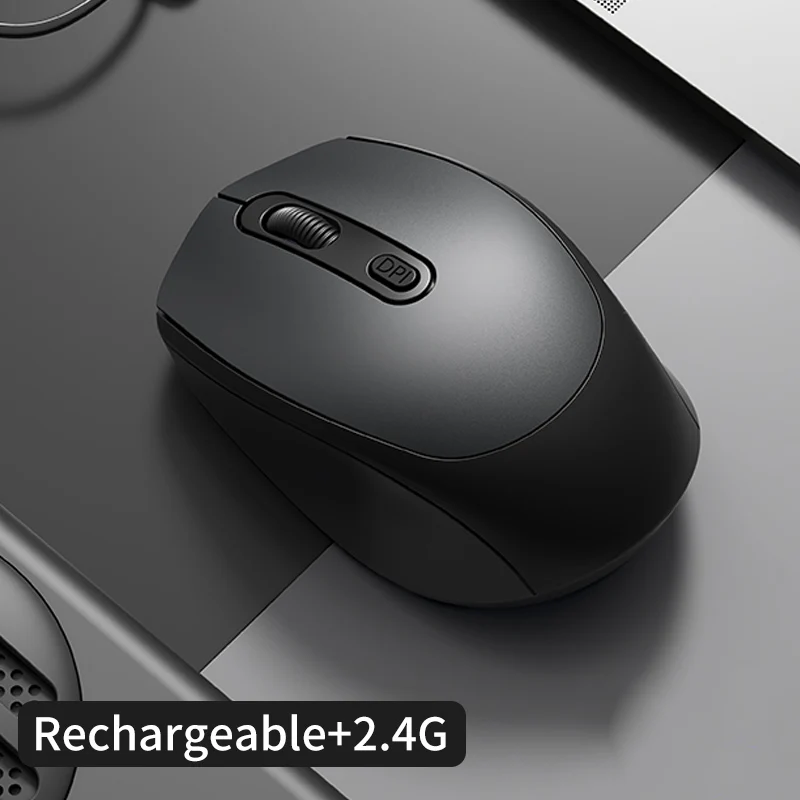 S66b3913c388a406aac1bd81b37696af4n.webp Wireless Mouse Rechargeable, 2.4G Ergonomic Optical Mouse, Computer Mouse for Laptop, PC,Chromebook,Notebook, Small Cordless Mic