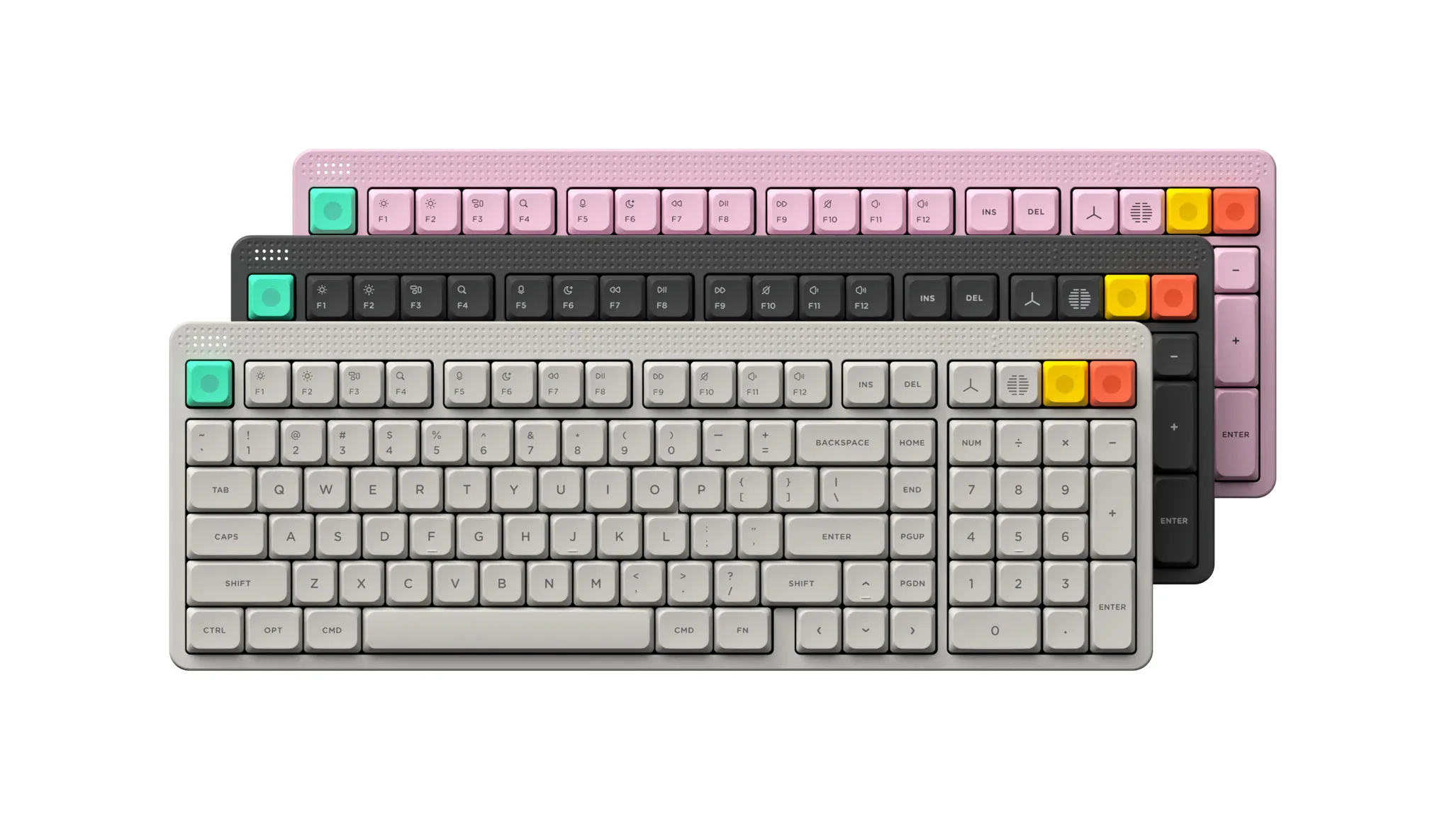 Node100 Hot Swappable Wireless Mechanical Keyboard 100Keys 100% Custom Low Profile Keyboard with Knob RGB Gasket Mounted