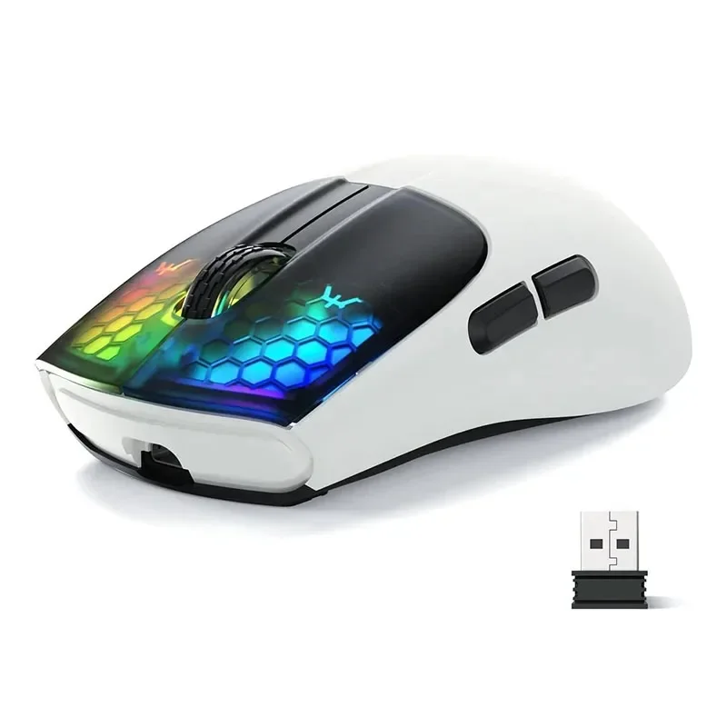 S945c3c61262f497b8a6c74c6b6967fd5j.webp X5 Wreless Gaming Mouse,Bluetooth Tri-mode,49g,PixArt Optical Sensor for PC/MAC/Wins