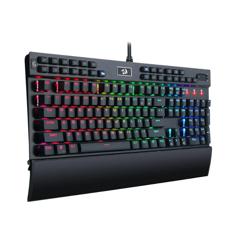 K550 RGB Gaming 104 Keys + 12 Macro G Keys Wired Mechanical & Wrist Rest Keyboard