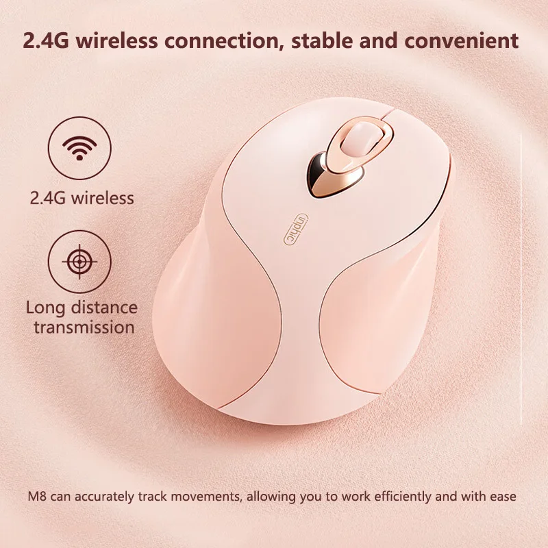 Inphic M8 Rechargeable Wireless Mouse Ergonomics Office Mute Mouse For Laptops and Desktop Computer Mouse