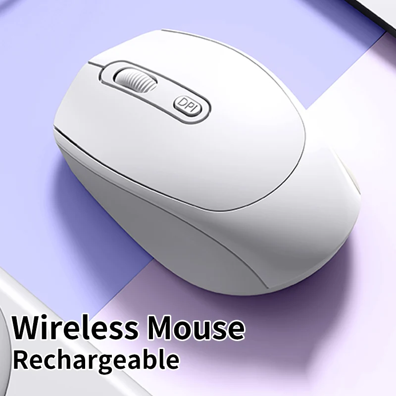 Sc80cfbed26c44116a3535e41e9d11c48i.webp Wireless Mouse Rechargeable, 2.4G Ergonomic Optical Mouse, Computer Mouse for Laptop, PC,Chromebook,Notebook, Small Cordless Mic