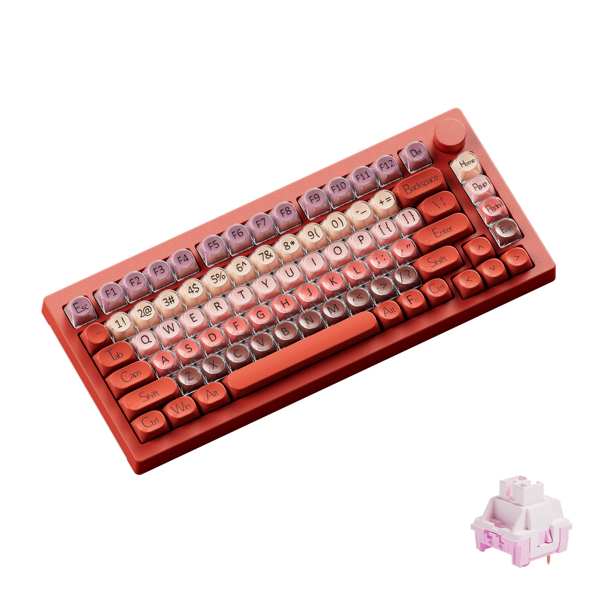 Sca8a1fbd3bef4a6c999758c368dbe73eM.webp 5075 X Veekos K75 Gaming Mechanical Keyboard Keyboard 75% RGB 3/5-Pin Hot Swap Wired Customized Keyboard with Knob Gasket