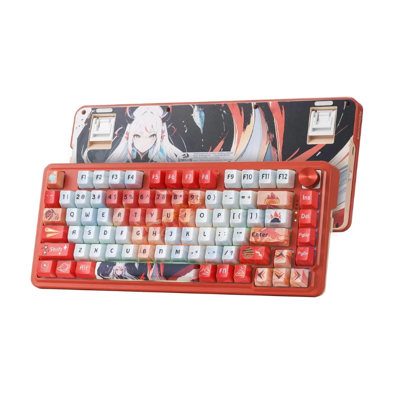 K673 PRO SE 81 Keys Wireless RGB 3-Mode Anime Mechanical Hot-Swap Socket Gaming Keyboard, Custom Hi-Fi Linear Switch