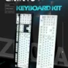 GMK104 Mechanical Keyboard Kit Three Mode Gaming Keyboard Hot Swap  Backlit Gasket Structure This VIA with display screen