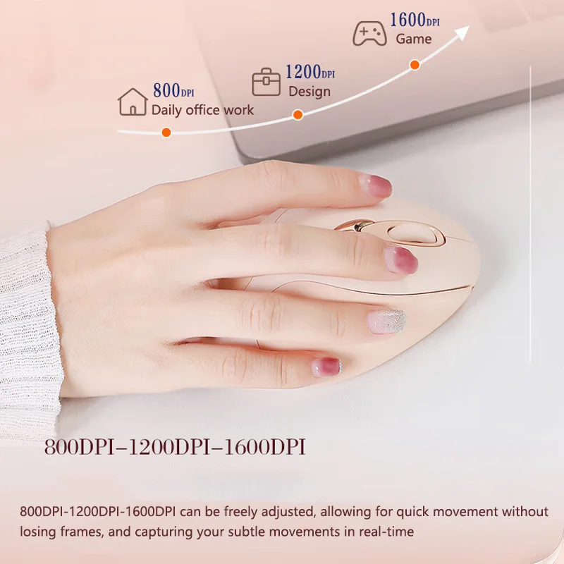 Inphic M8 Rechargeable Wireless Mouse Ergonomics Office Mute Mouse For Laptops and Desktop Computer Mouse