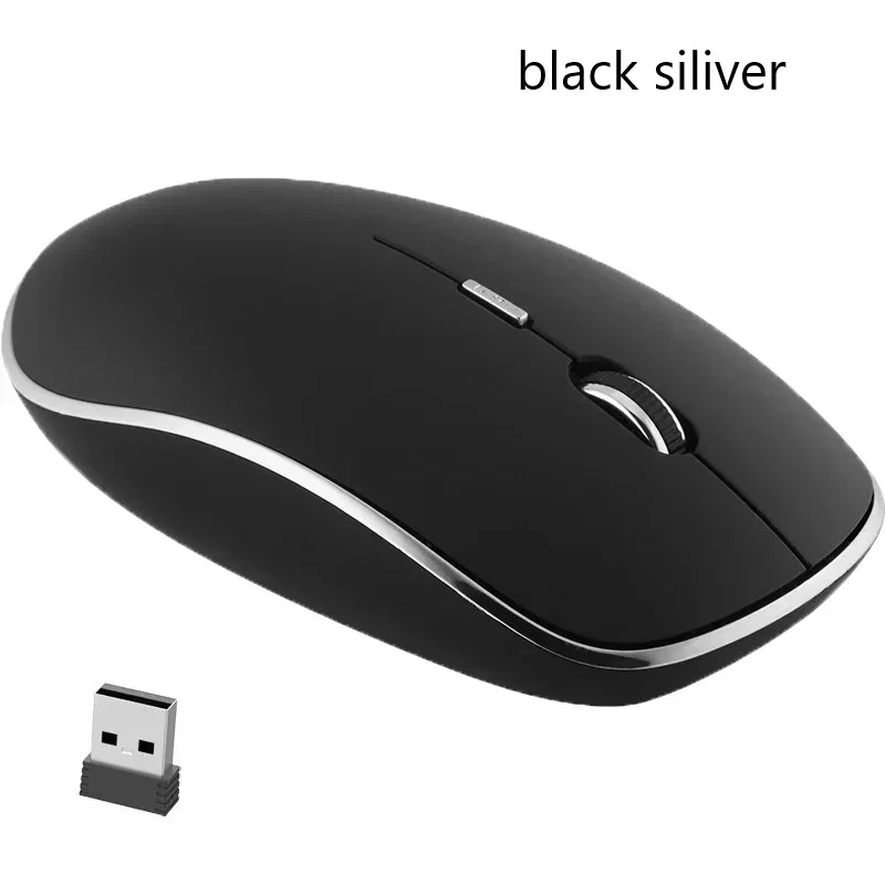 2.4G Silent Wireless Computer Mouse with 1800DPI Adjustable Optical Mouse Click for PC laptops, with nano receiver